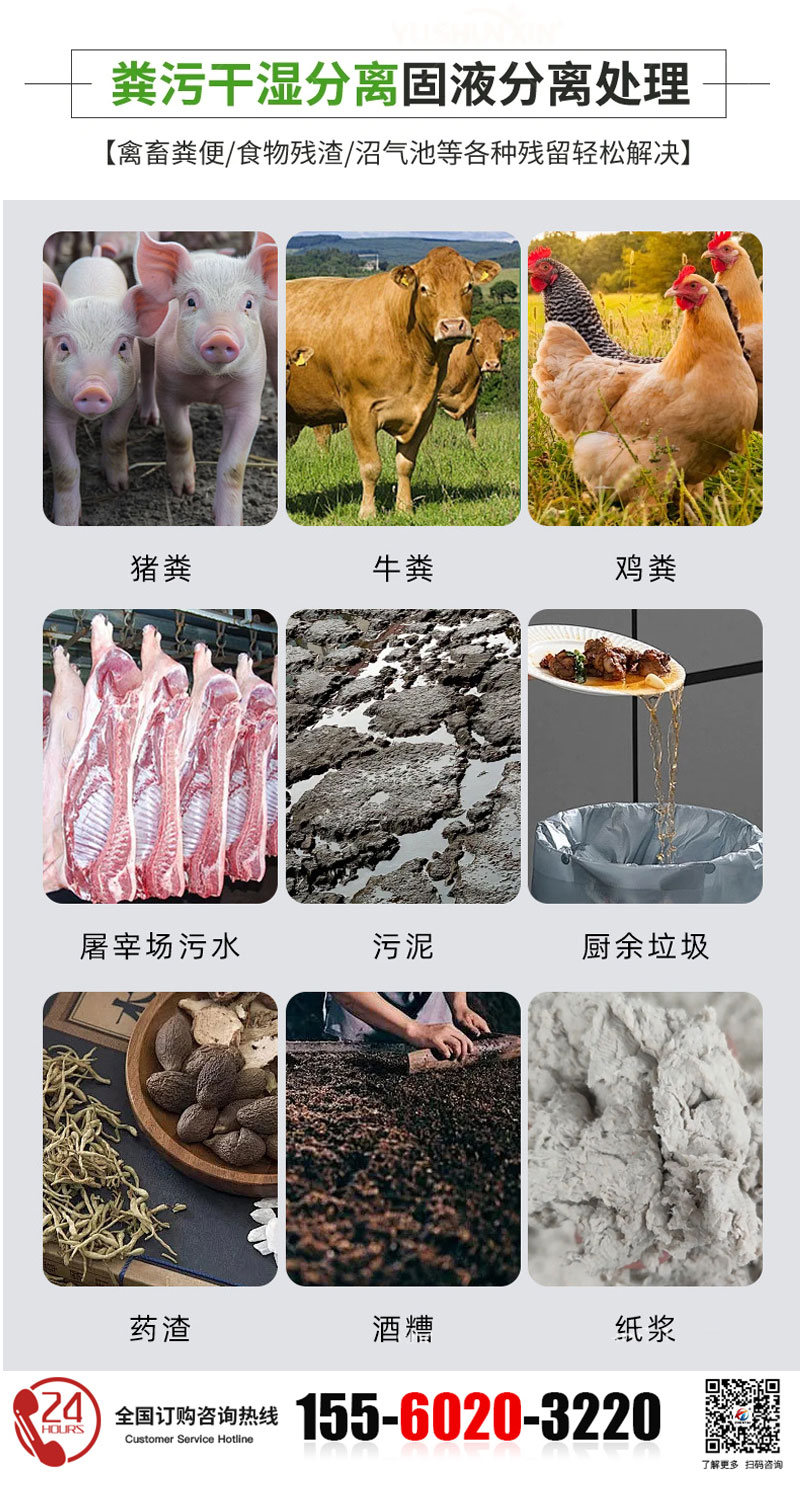 斜篩式固液分離機適用行業(yè)